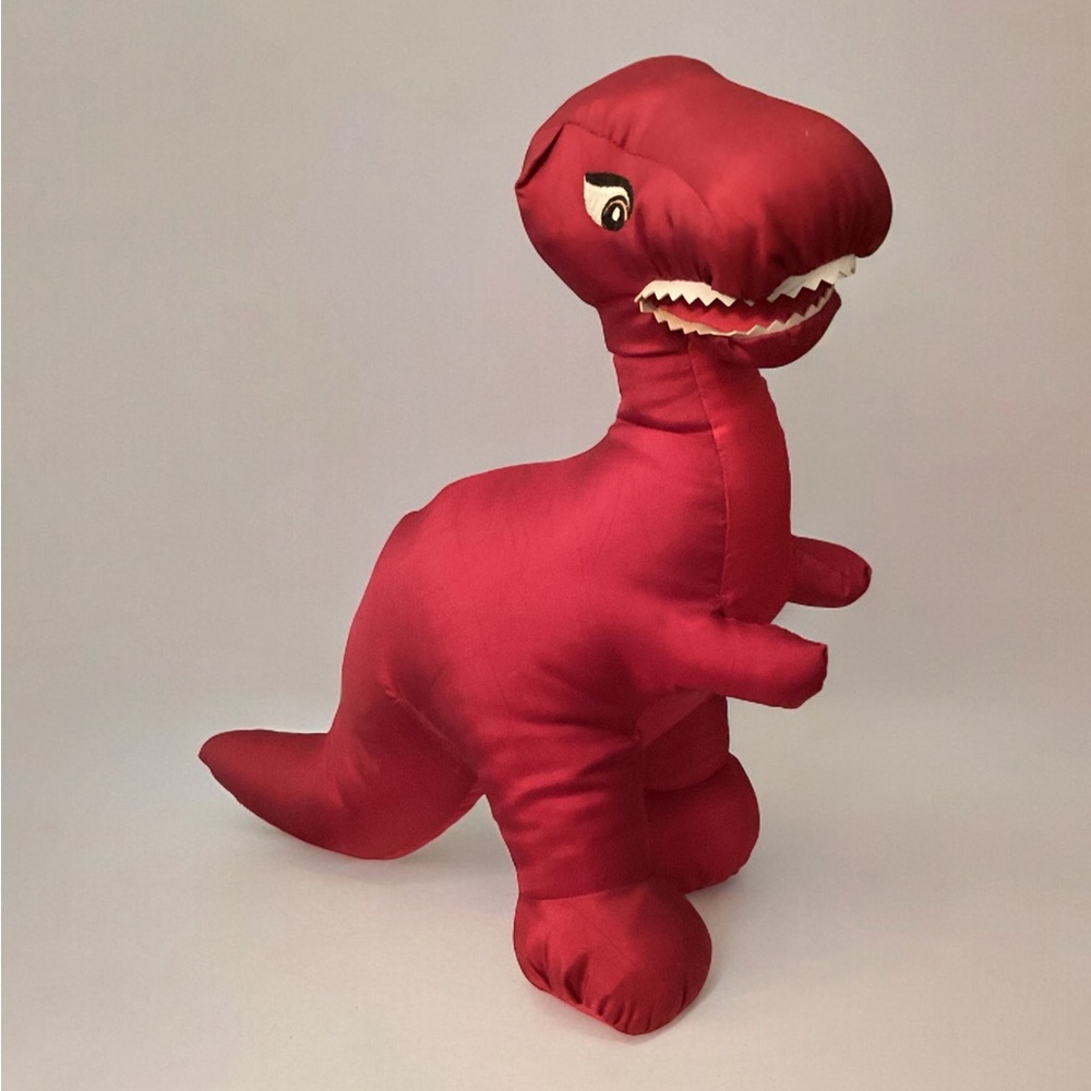 T-REX Nylon Puffalumps Plush 1987 Potpourri Press Dinosaur